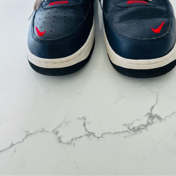 Nike Air Force 1 Low 'USA' Obsidian/White-University Red Sneakers - Picture 6 of 11